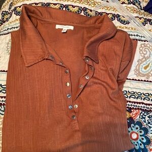Maurice’s tan long sleeve top